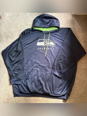 Majestic Thermabase Seattle Seahawks NFL Pullover Hoodie Size 5XL